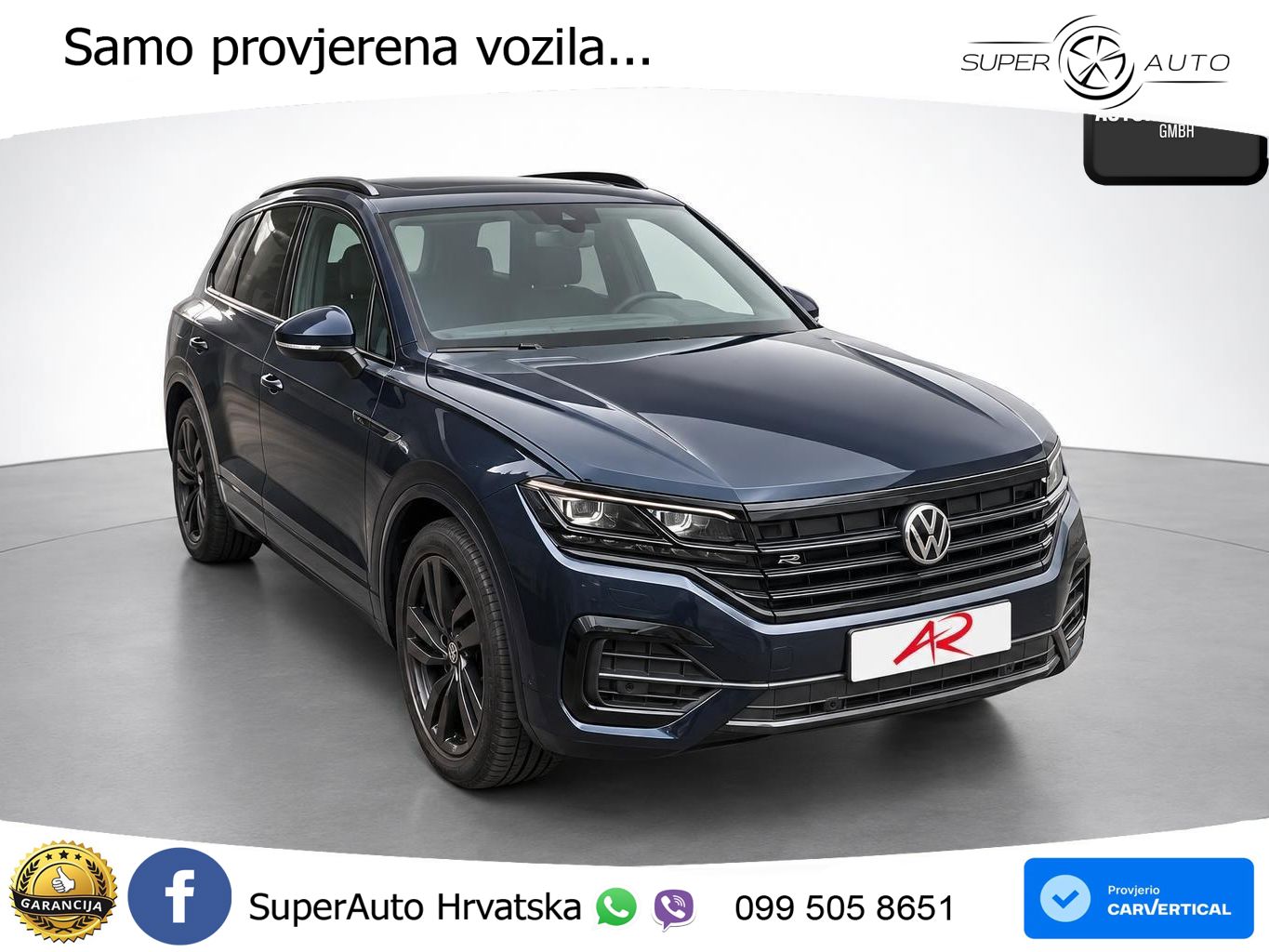 Volkswagen Touareg 3.0 V6 TDI (286 KS) 4MOTION Tiptronic R-Line ZRAČNI+ACC+GR SJED+KAM+PANO