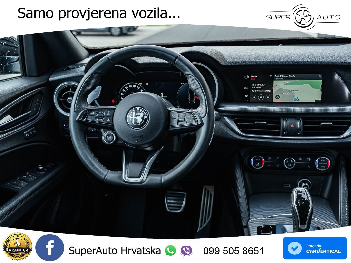 Alfa Romeo Stelvio 2.2 MultiJet II (210 KS) Q4 Automatic LED+GR SJED+ACC