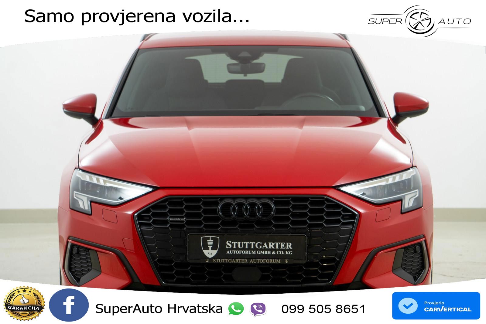 Audi A3 40 TFSI (190 KS) quattro S tronic S line LED+GR SJED+ACC