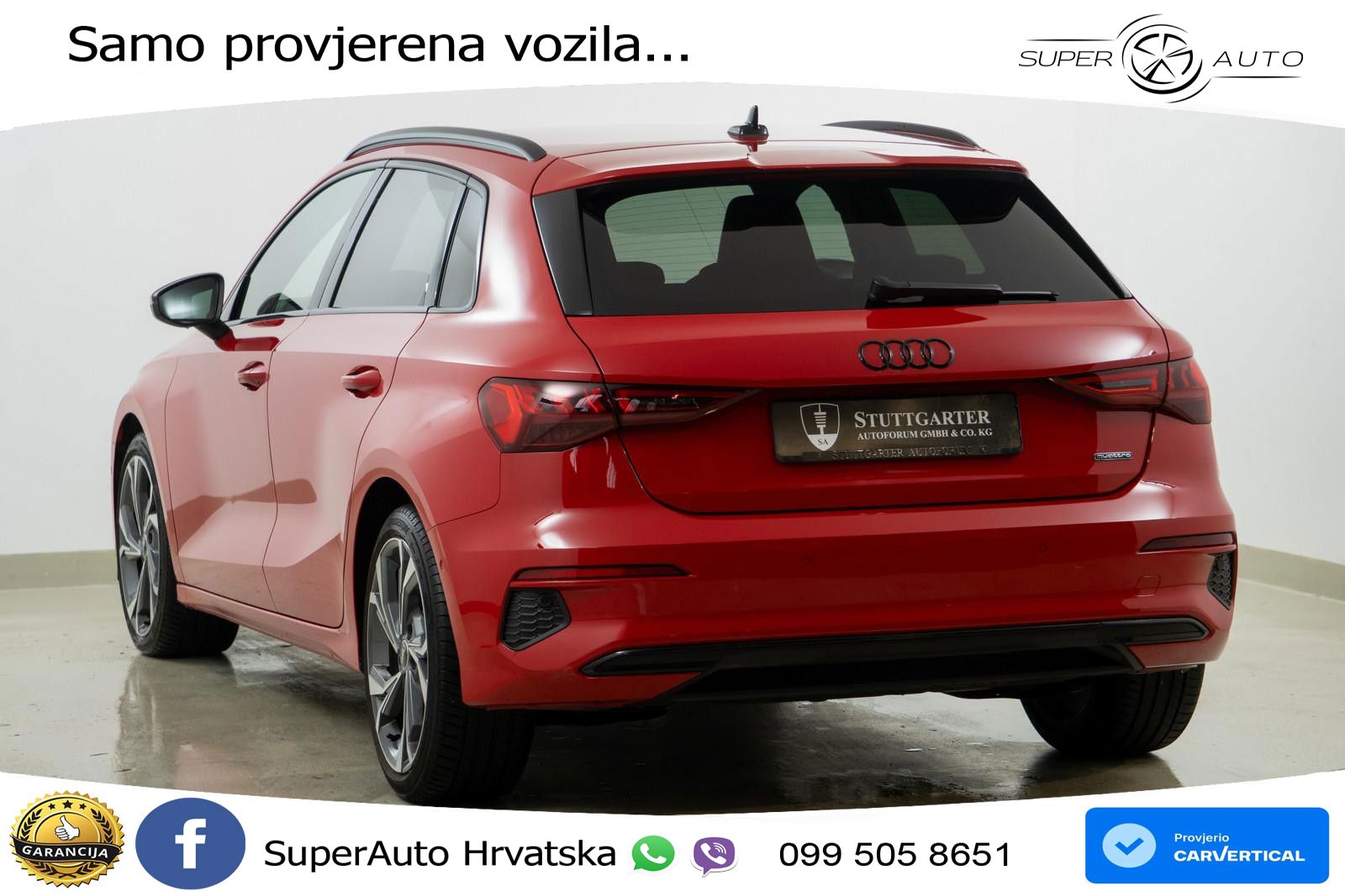 Audi A3 40 TFSI (190 KS) quattro S tronic S line LED+GR SJED+ACC