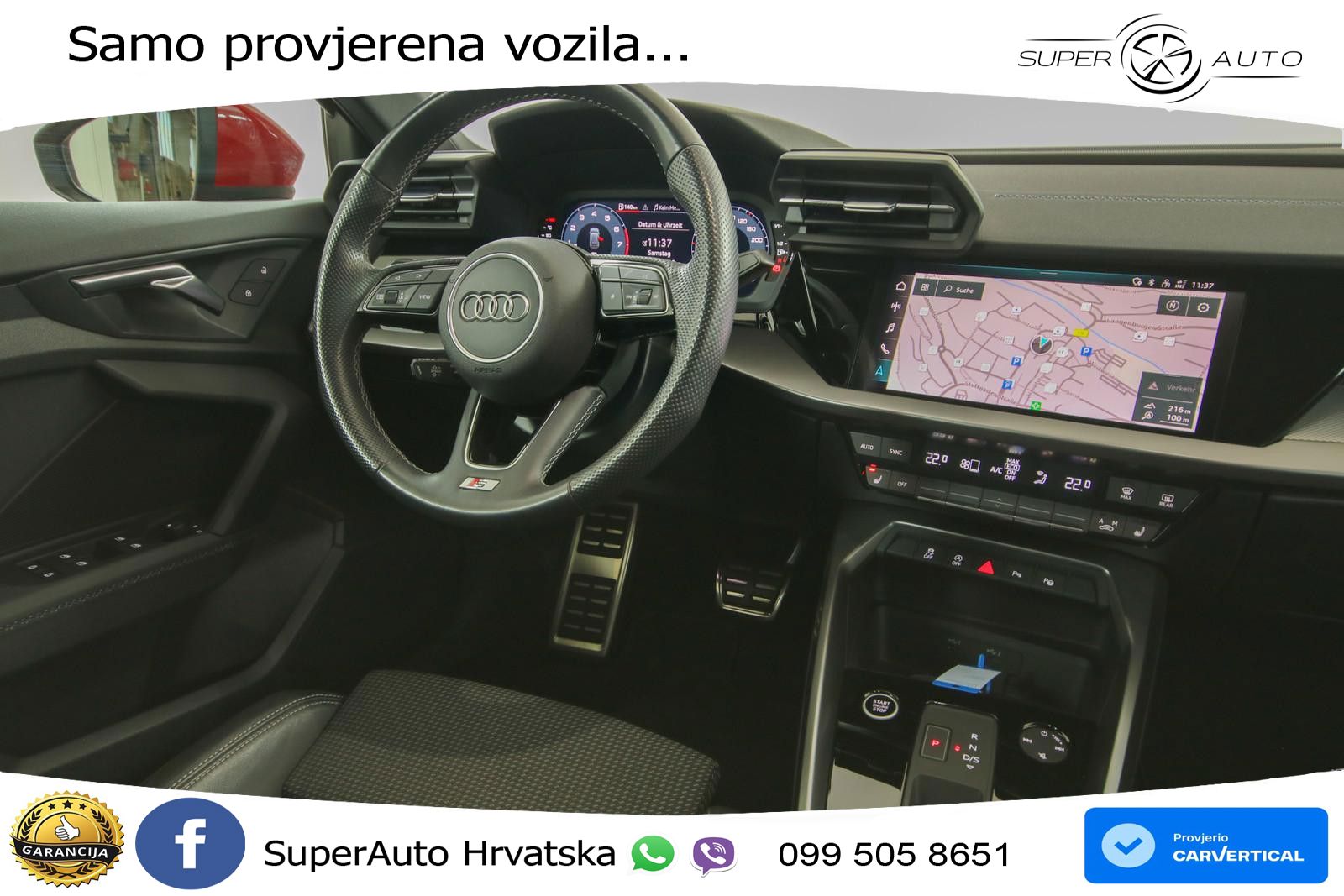 Audi A3 40 TFSI (190 KS) quattro S tronic S line LED+GR SJED+ACC