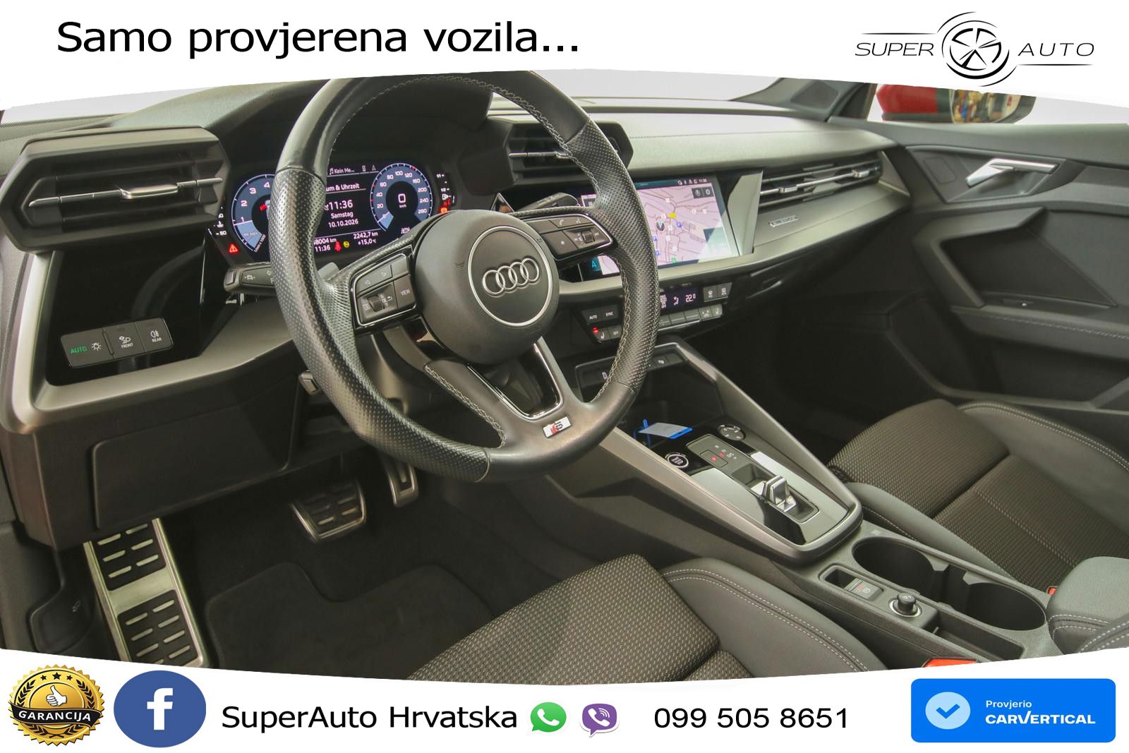 Audi A3 40 TFSI (190 KS) quattro S tronic S line LED+GR SJED+ACC