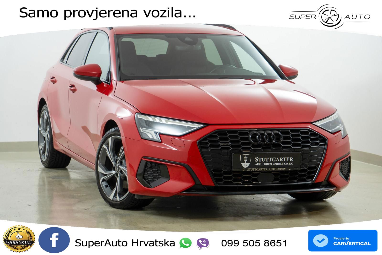 Audi A3 40 TFSI (190 KS) quattro S tronic S line LED+GR SJED+ACC