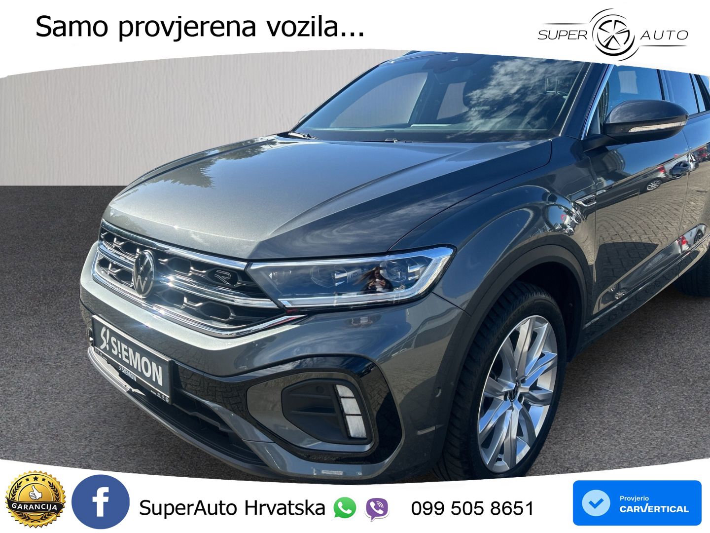 Volkswagen T-Roc 1.5 TSI (150 KS) DSG R-Line LED+GR SJED+ACC