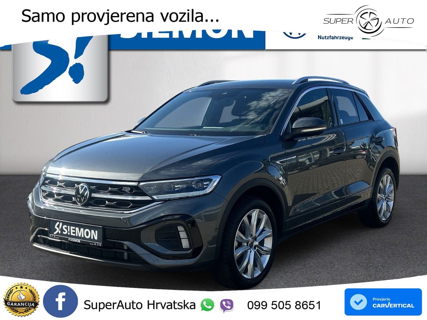 Volkswagen T-Roc 1.5 TSI (150 KS) DSG R-Line LED+GR SJED+ACC