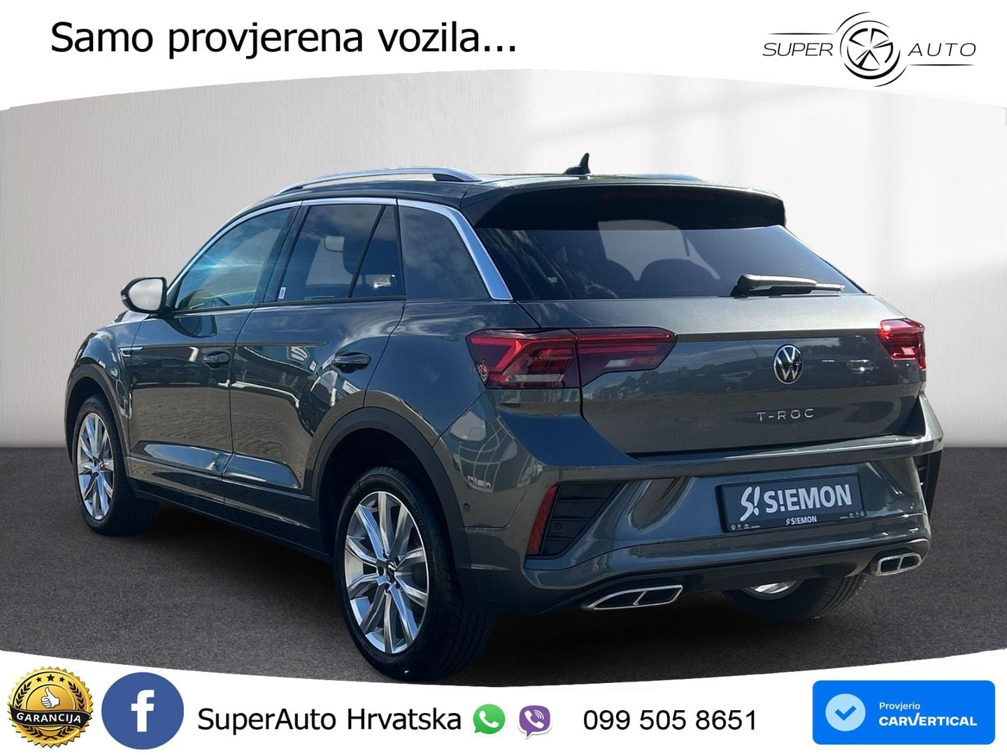 Volkswagen T-Roc 1.5 TSI (150 KS) DSG R-Line LED+GR SJED+ACC