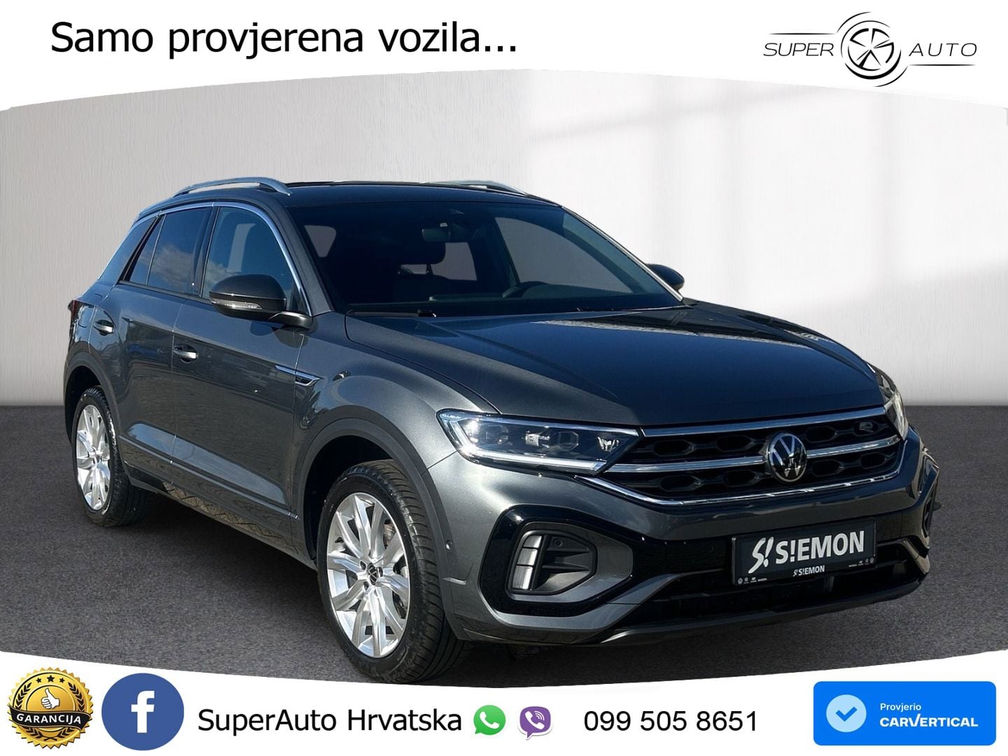 Volkswagen T-Roc 1.5 TSI (150 KS) DSG R-Line LED+GR SJED+ACC