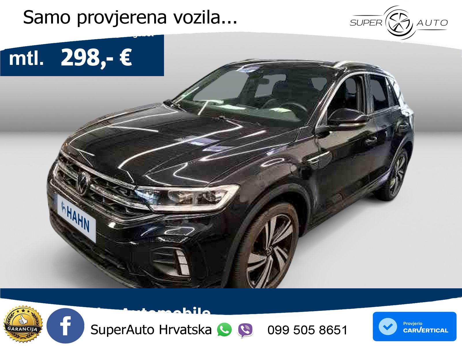 Volkswagen T-Roc 1.5 TSI (150 KS) DSG R-Line LED+GR SJED+ACC