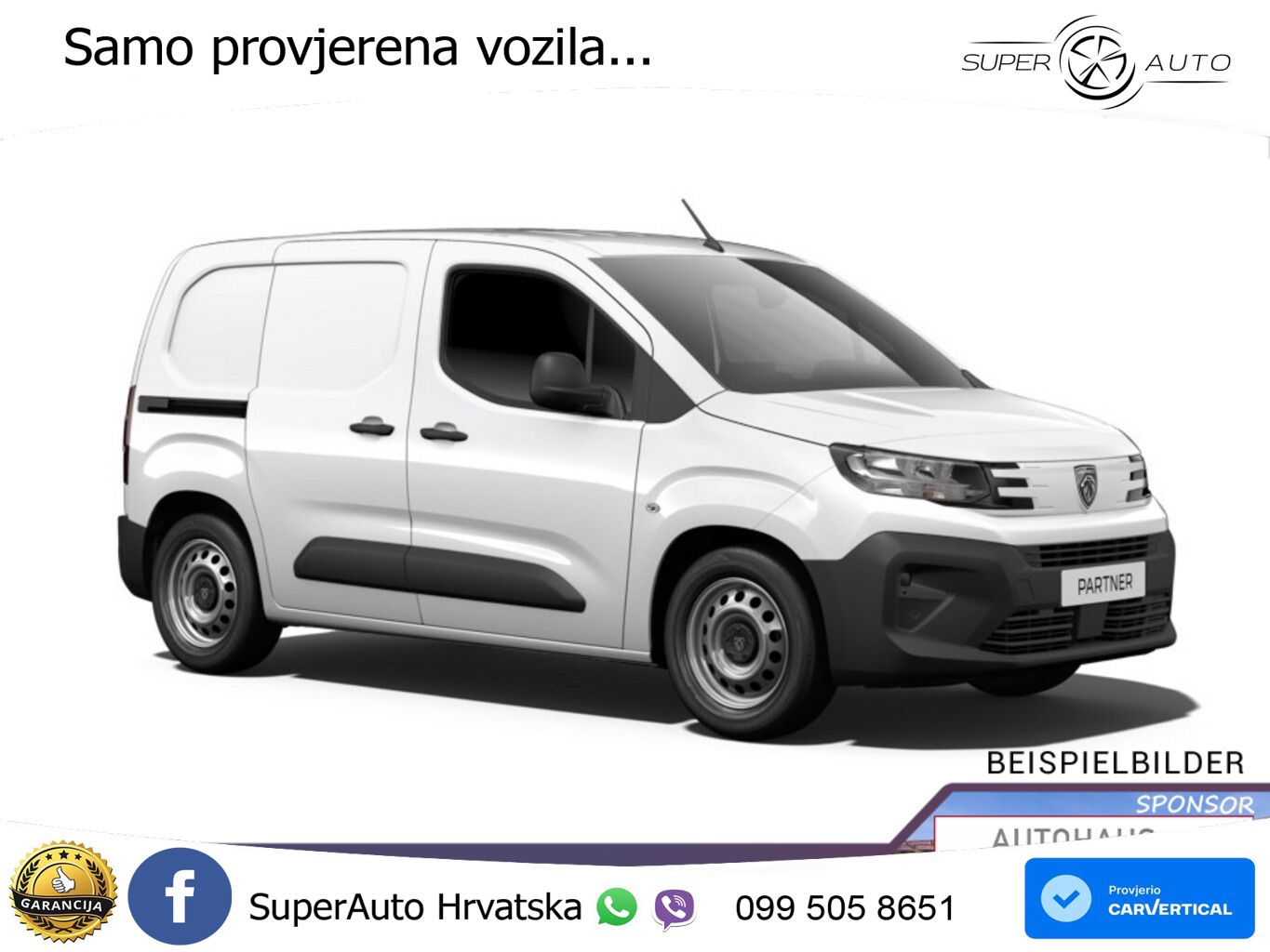 Peugeot Partner L1 MultiFlex Kam E-Rad CarP UVP-39%* 102 KS