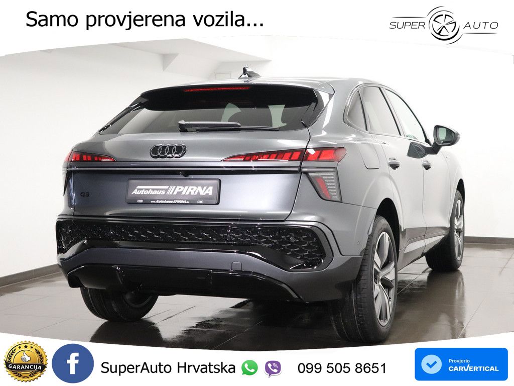 Audi Q3 III Sportback 1.5 TFSI (150 KS) S tronic LED+GR SJED+ACC