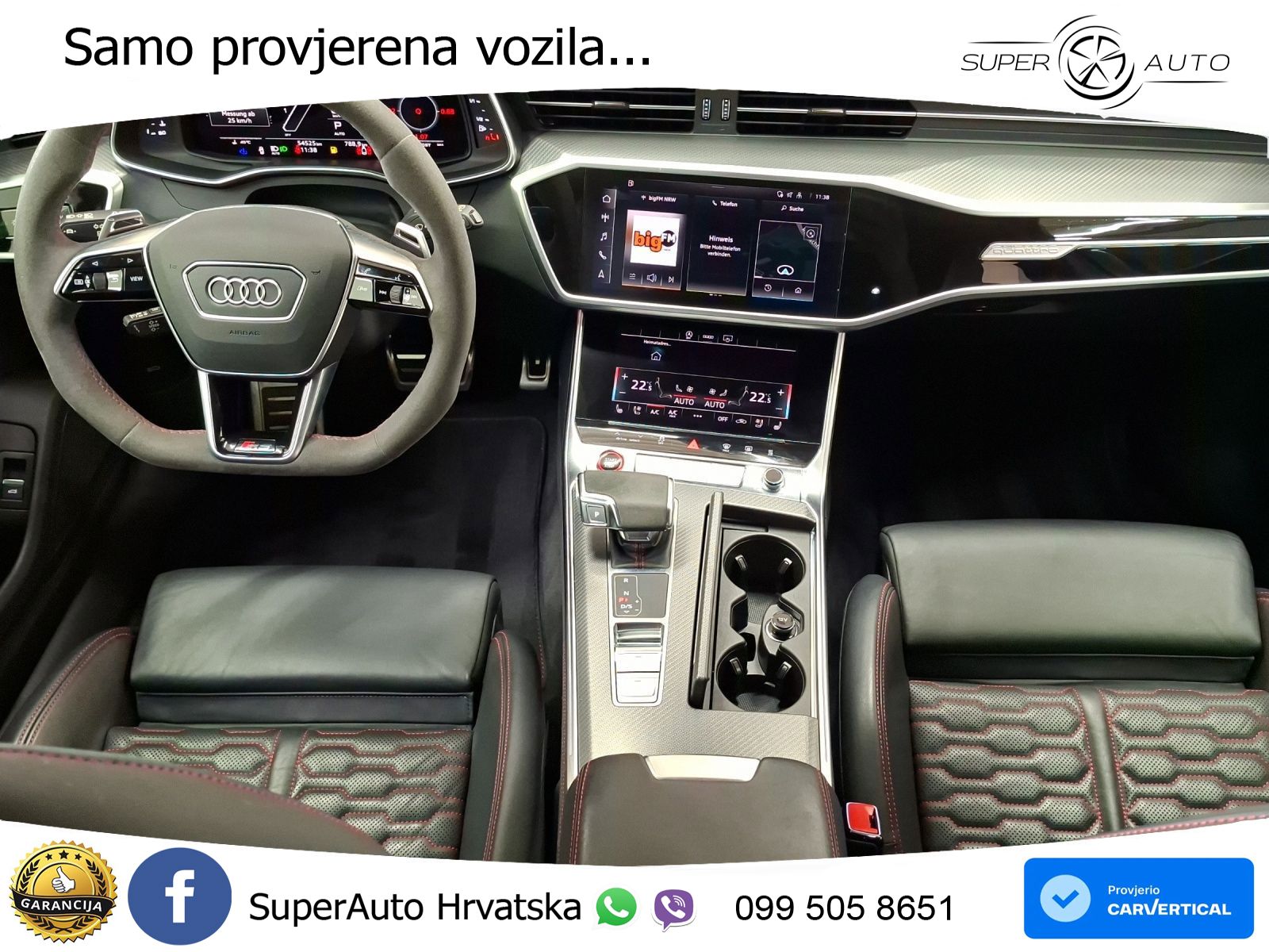 Audi RS6 Avant 4.0 TFSI V8 (600 KS) quattro Tiptronic MATRIX+GR SJED+KAM