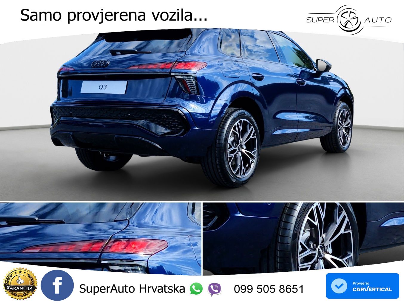 Audi Q3 1.5 TFSIe (272 KS) S tronic S line LED+GR SJED+ACC
