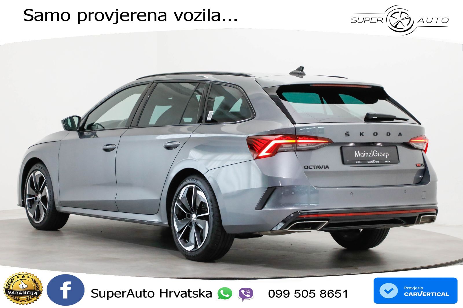 Škoda Octavia Combi RS 2.0 TDI (200 KS) DSG LED+GR SJED+ACC