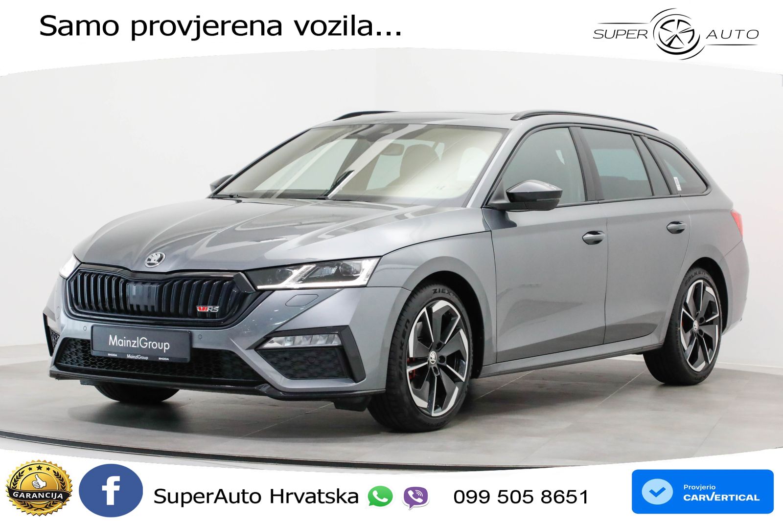 Škoda Octavia Combi RS 2.0 TDI (200 KS) DSG LED+GR SJED+ACC