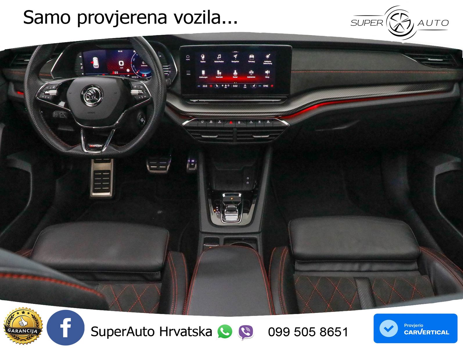 Škoda Octavia Combi RS 2.0 TDI (200 KS) DSG LED+GR SJED+ACC