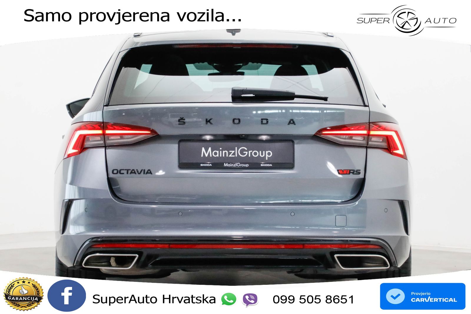 Škoda Octavia Combi RS 2.0 TDI (200 KS) DSG LED+GR SJED+ACC