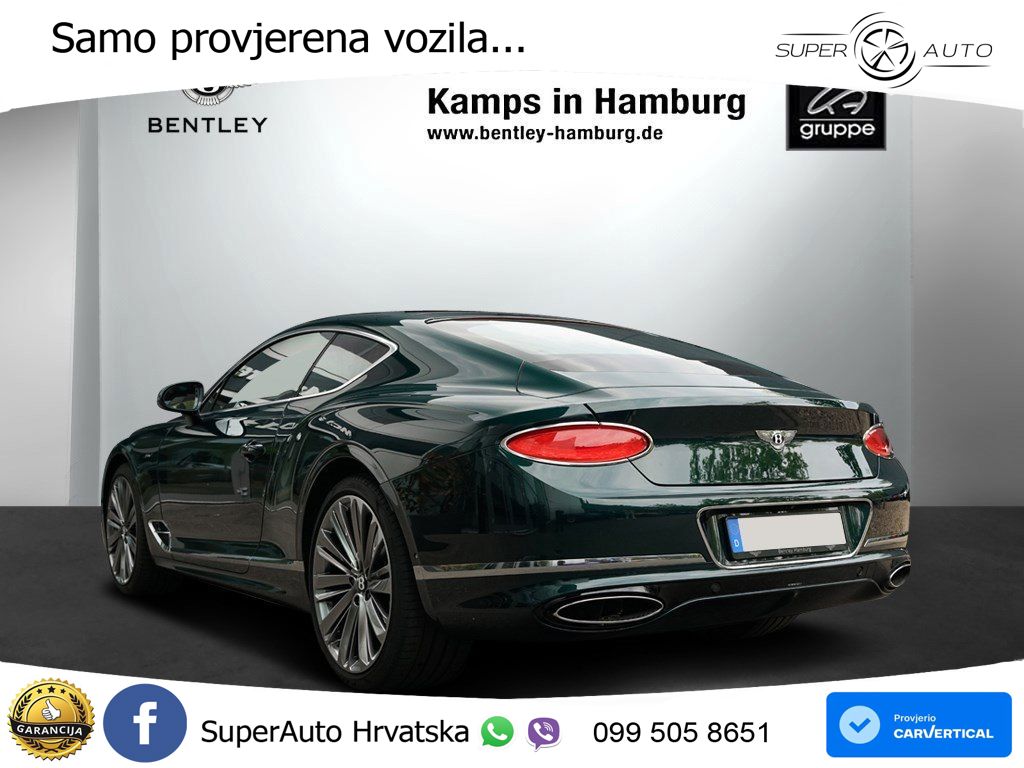 Bentley Continental GT III Speed 6.0 TSI W12 (659 KS) AWD DCT LED+GR SJED+ACC
