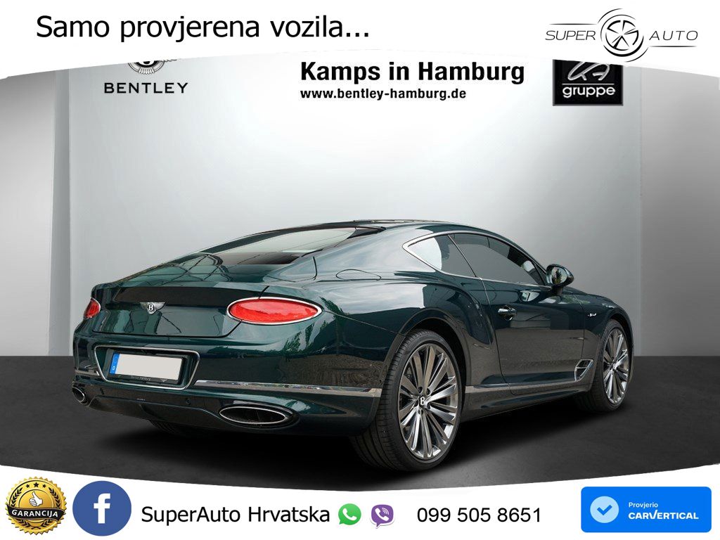 Bentley Continental GT III Speed 6.0 TSI W12 (659 KS) AWD DCT LED+GR SJED+ACC
