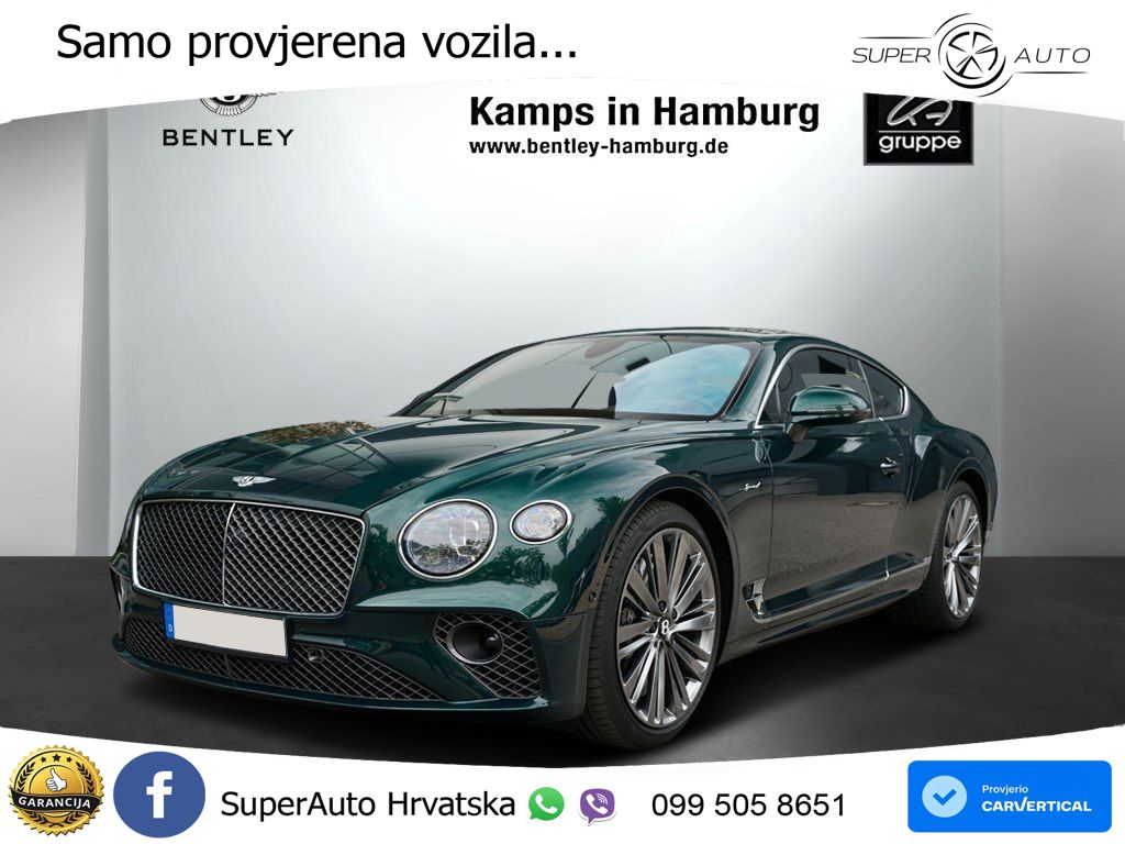 Bentley Continental GT III Speed 6.0 TSI W12 (659 KS) AWD DCT LED+GR SJED+ACC