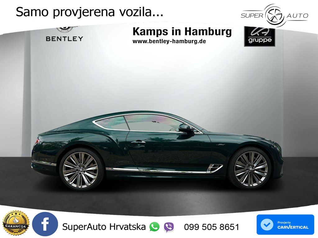Bentley Continental GT III Speed 6.0 TSI W12 (659 KS) AWD DCT LED+GR SJED+ACC