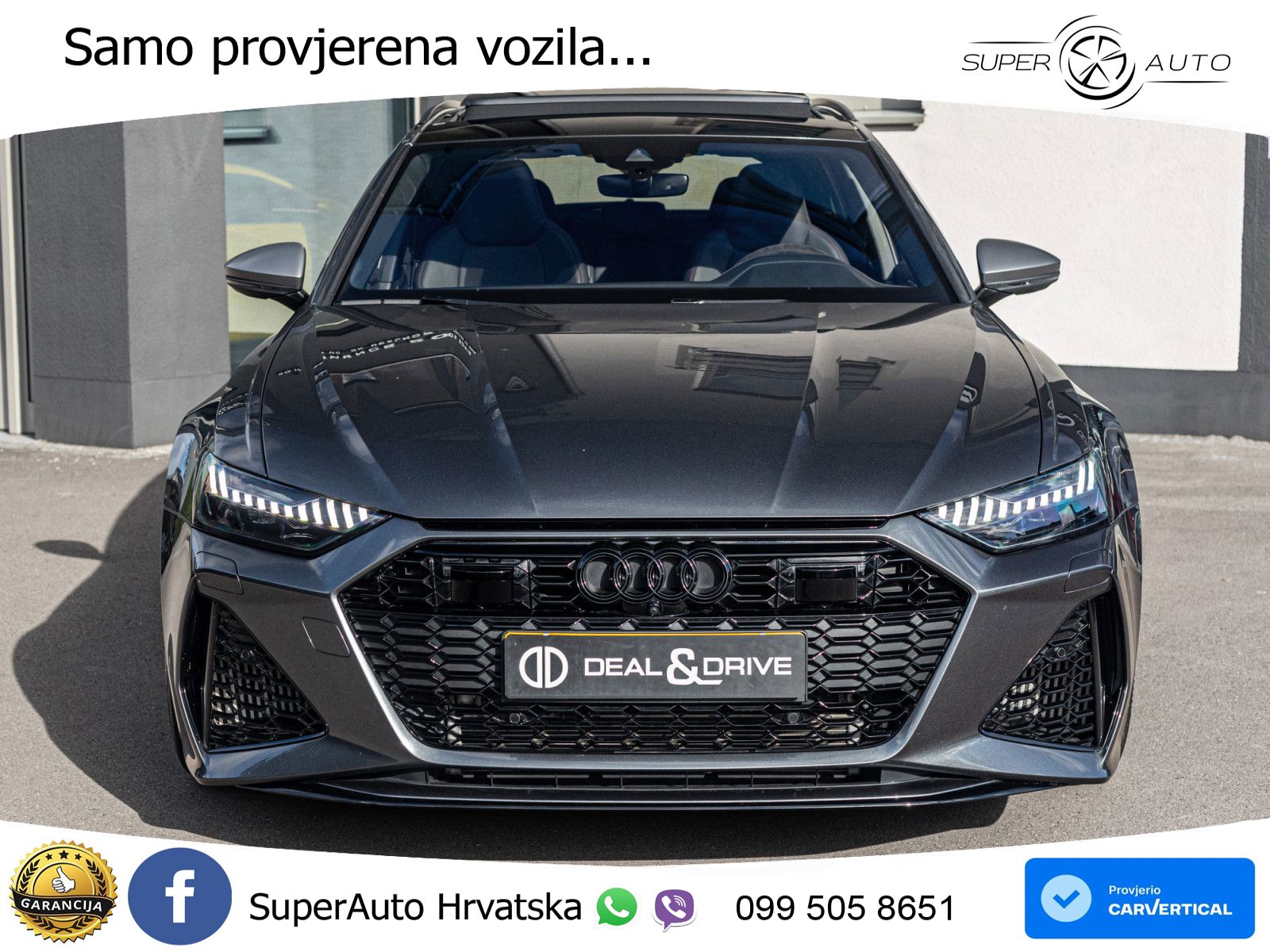 Audi RS6 Avant 4.0 TFSI V8 performance (630 KS)  quattro tiptronic LED+GR SJED+ACC