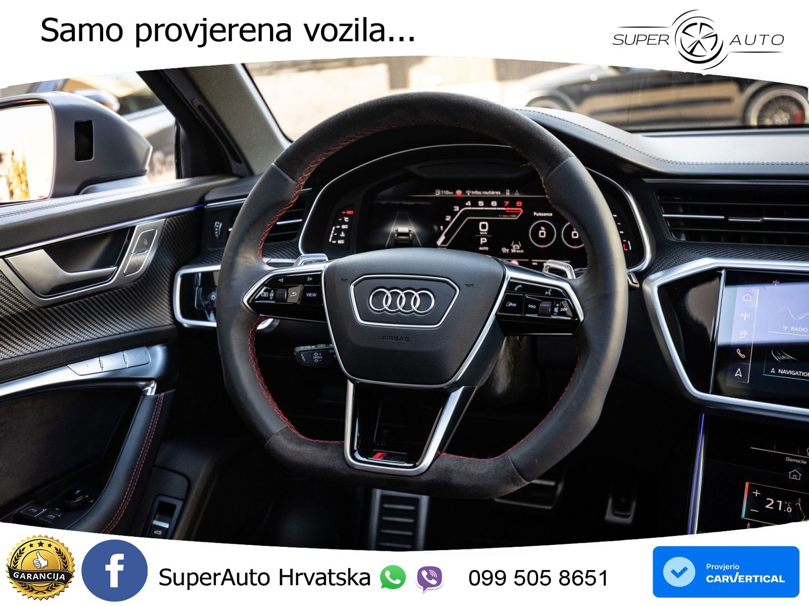 Audi RS6 Avant 4.0 TFSI V8 performance (630 KS)  quattro tiptronic LED+GR SJED+ACC