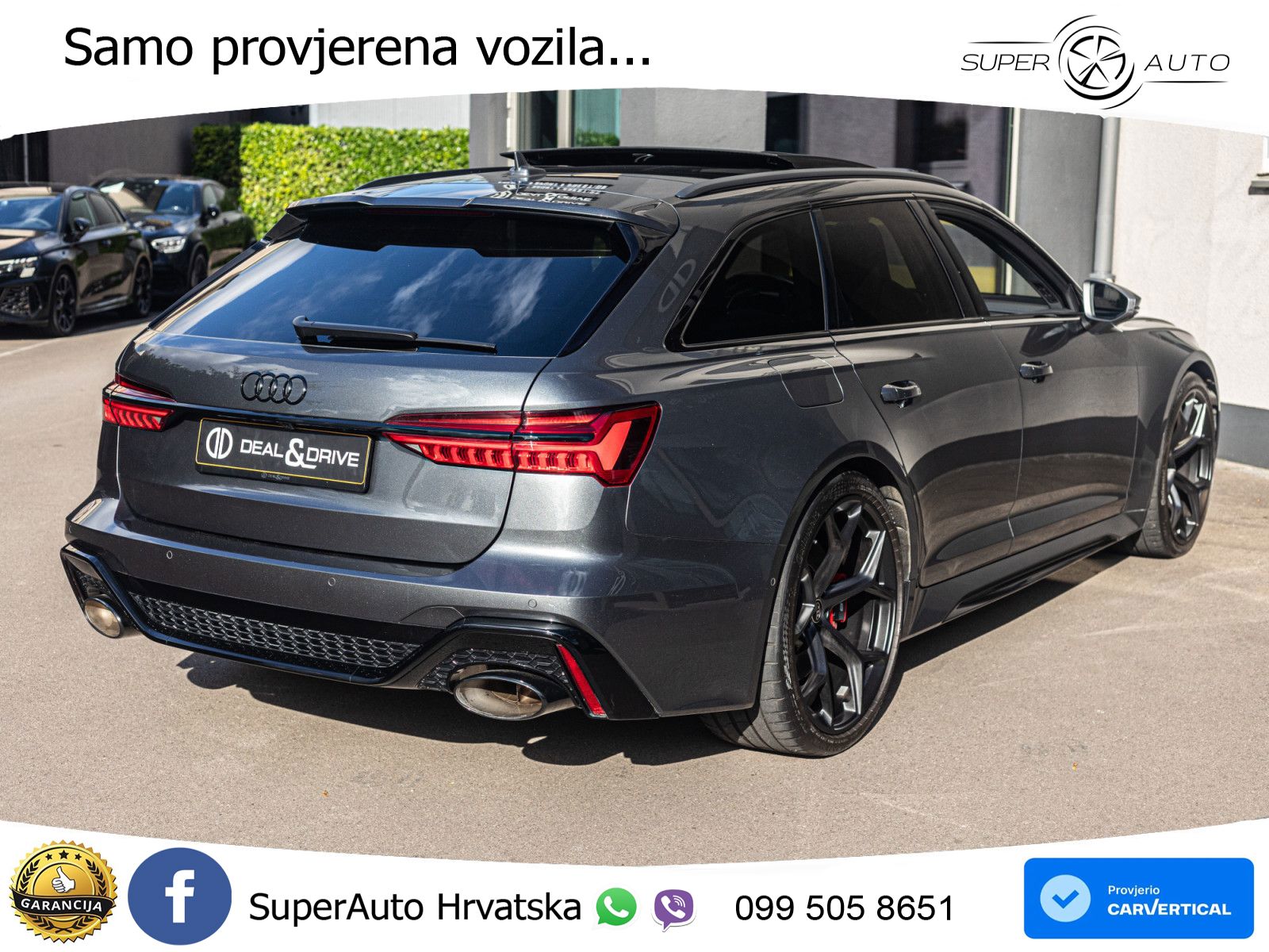 Audi RS6 Avant 4.0 TFSI V8 performance (630 KS)  quattro tiptronic LED+GR SJED+ACC
