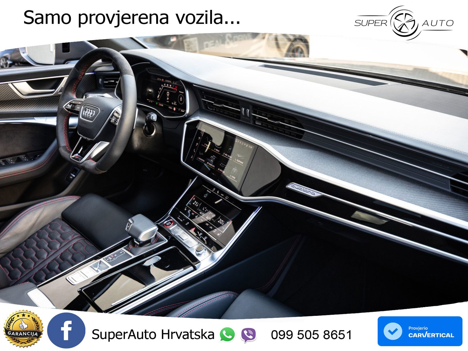 Audi RS6 Avant 4.0 TFSI V8 performance (630 KS)  quattro tiptronic LED+GR SJED+ACC