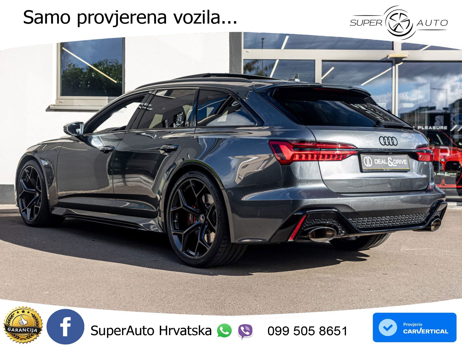Audi RS6 Avant 4.0 TFSI V8 performance (630 KS)  quattro tiptronic LED+GR SJED+ACC