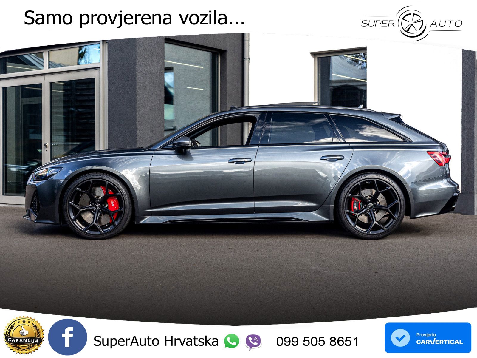 Audi RS6 Avant 4.0 TFSI V8 performance (630 KS)  quattro tiptronic LED+GR SJED+ACC