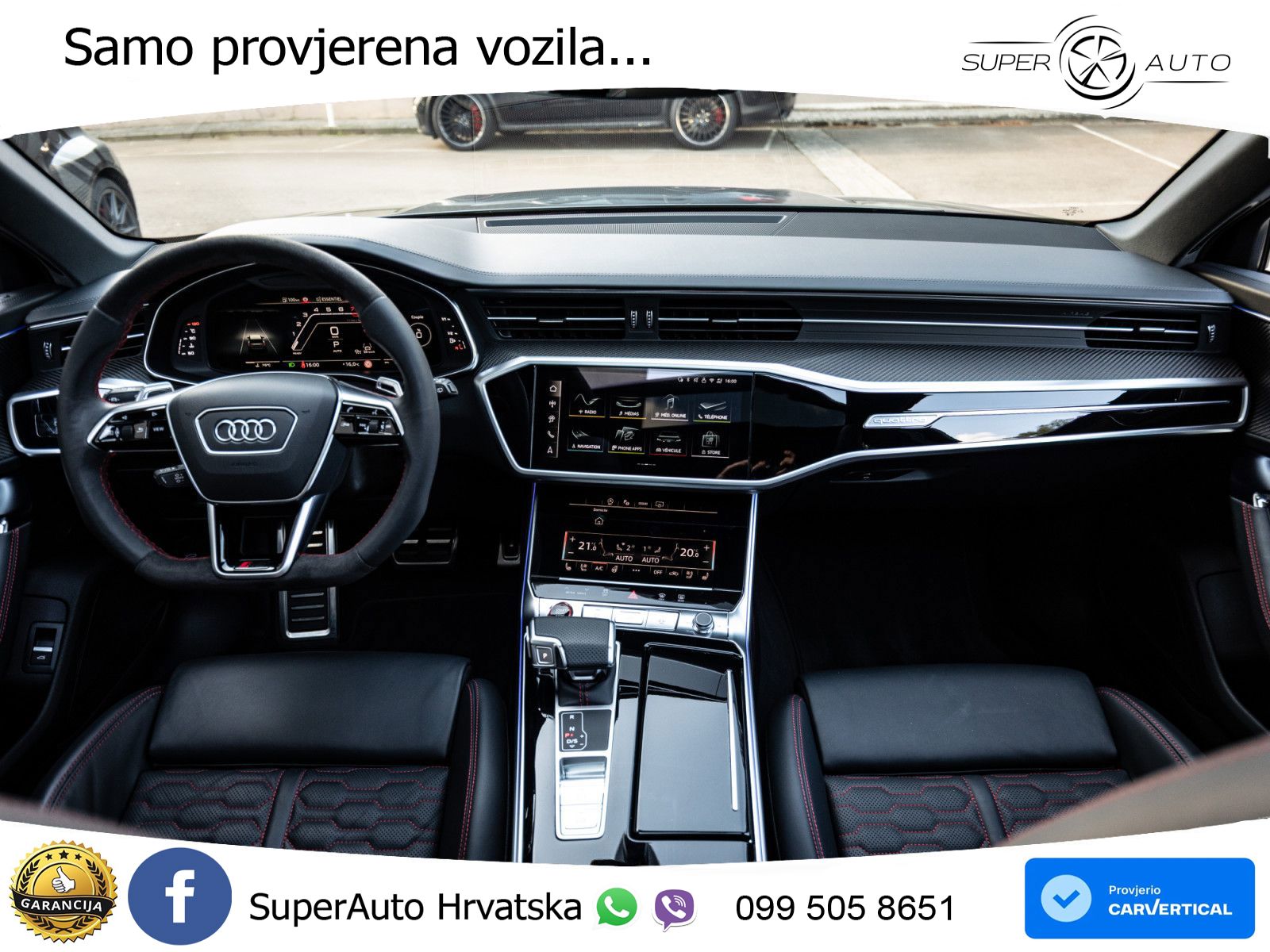Audi RS6 Avant 4.0 TFSI V8 performance (630 KS)  quattro tiptronic LED+GR SJED+ACC