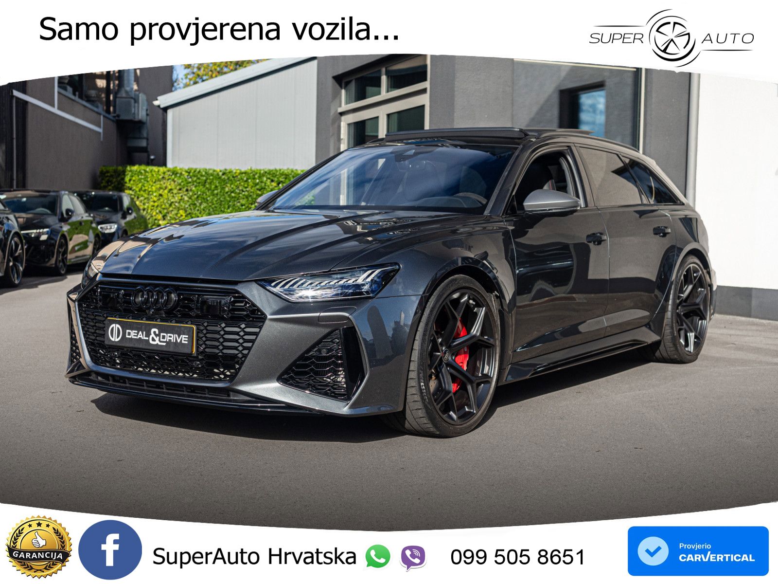 Audi RS6 Avant 4.0 TFSI V8 performance (630 KS)  quattro tiptronic LED+GR SJED+ACC