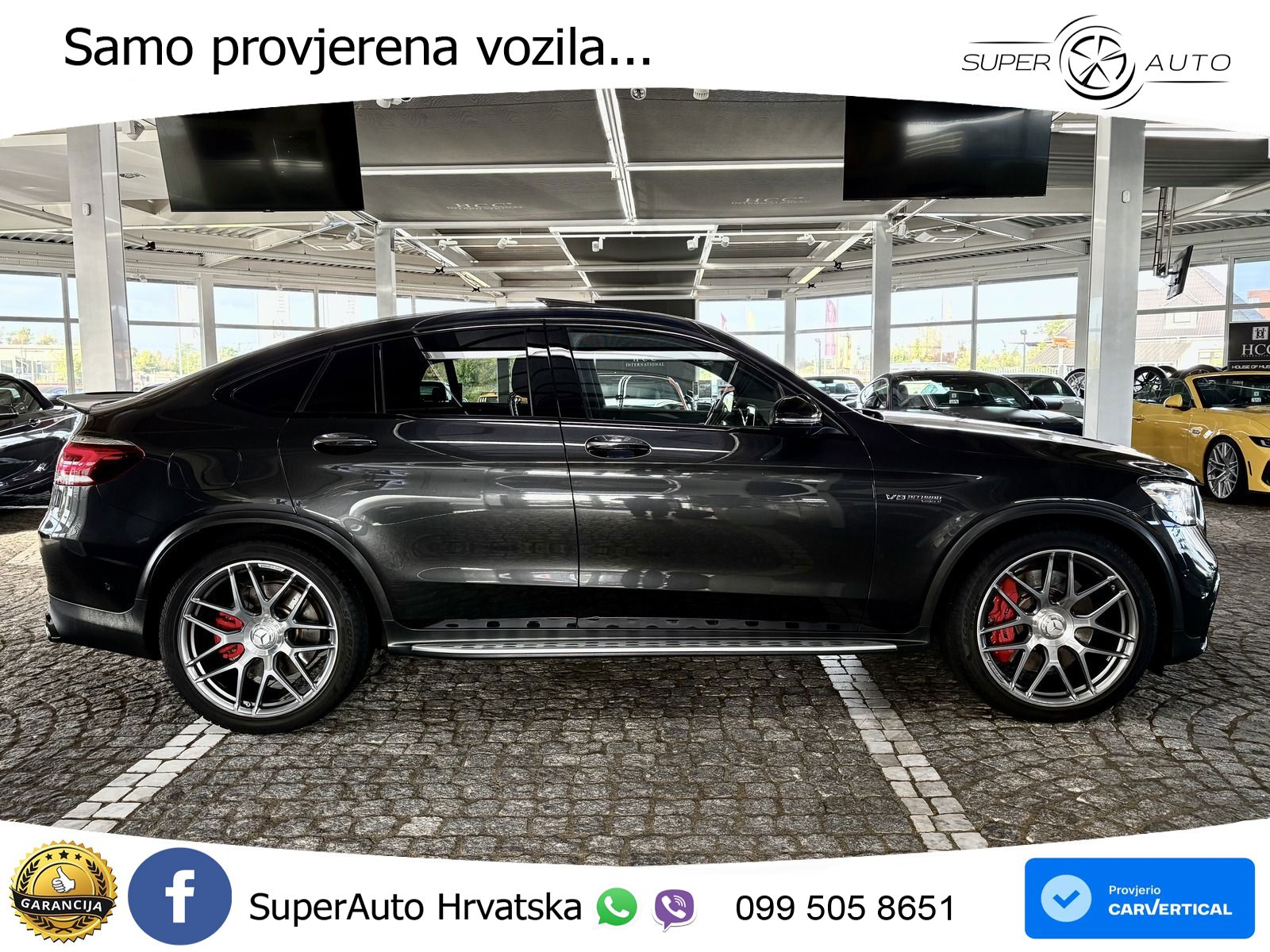 Mercedes GLC Coupe AMG 63 S V8 (510 KS) 4MATIC+ MCT ACC+HEAD+4xGR SJED+360+PANO