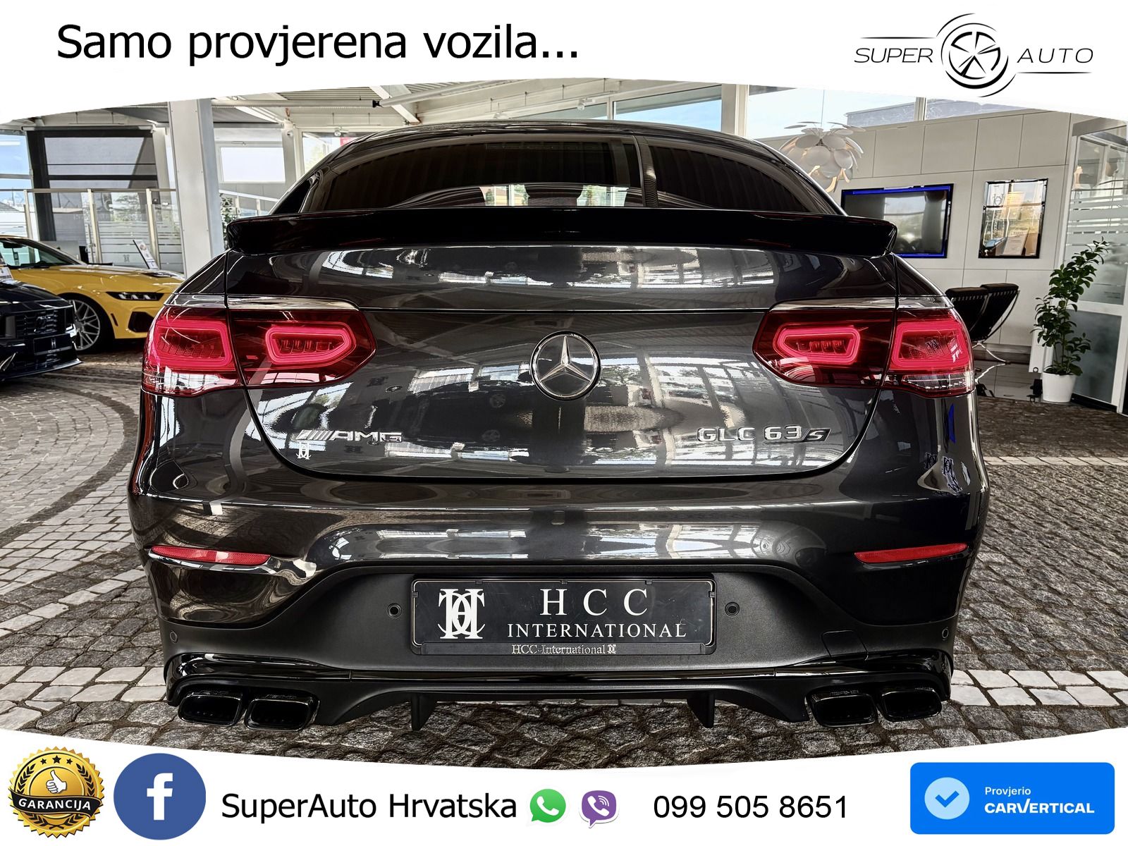 Mercedes GLC Coupe AMG 63 S V8 (510 KS) 4MATIC+ MCT ACC+HEAD+4xGR SJED+360+PANO