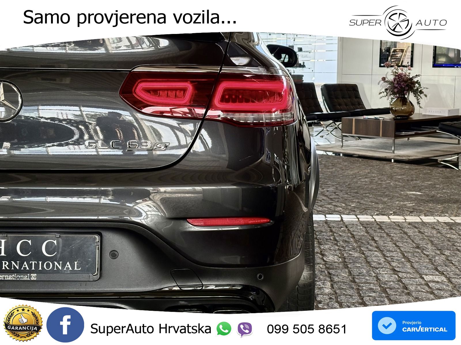 Mercedes GLC Coupe AMG 63 S V8 (510 KS) 4MATIC+ MCT ACC+HEAD+4xGR SJED+360+PANO