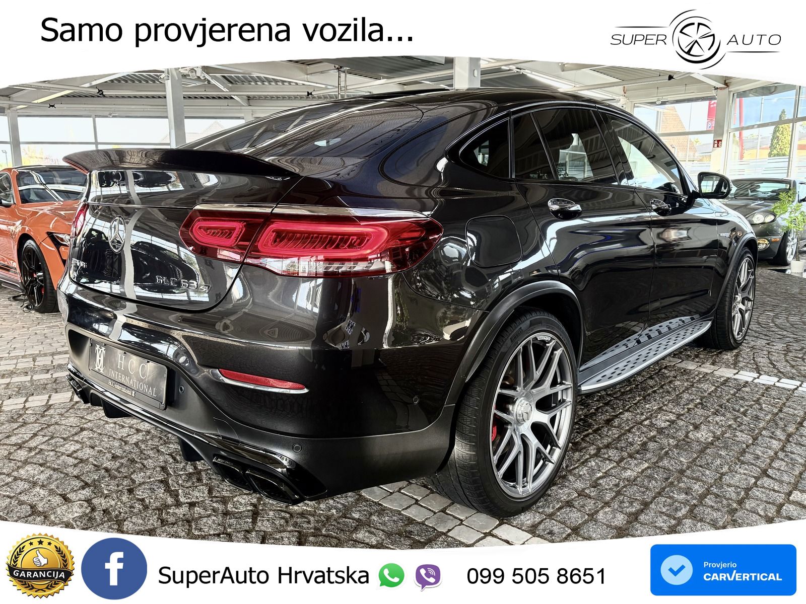 Mercedes GLC Coupe AMG 63 S V8 (510 KS) 4MATIC+ MCT ACC+HEAD+4xGR SJED+360+PANO
