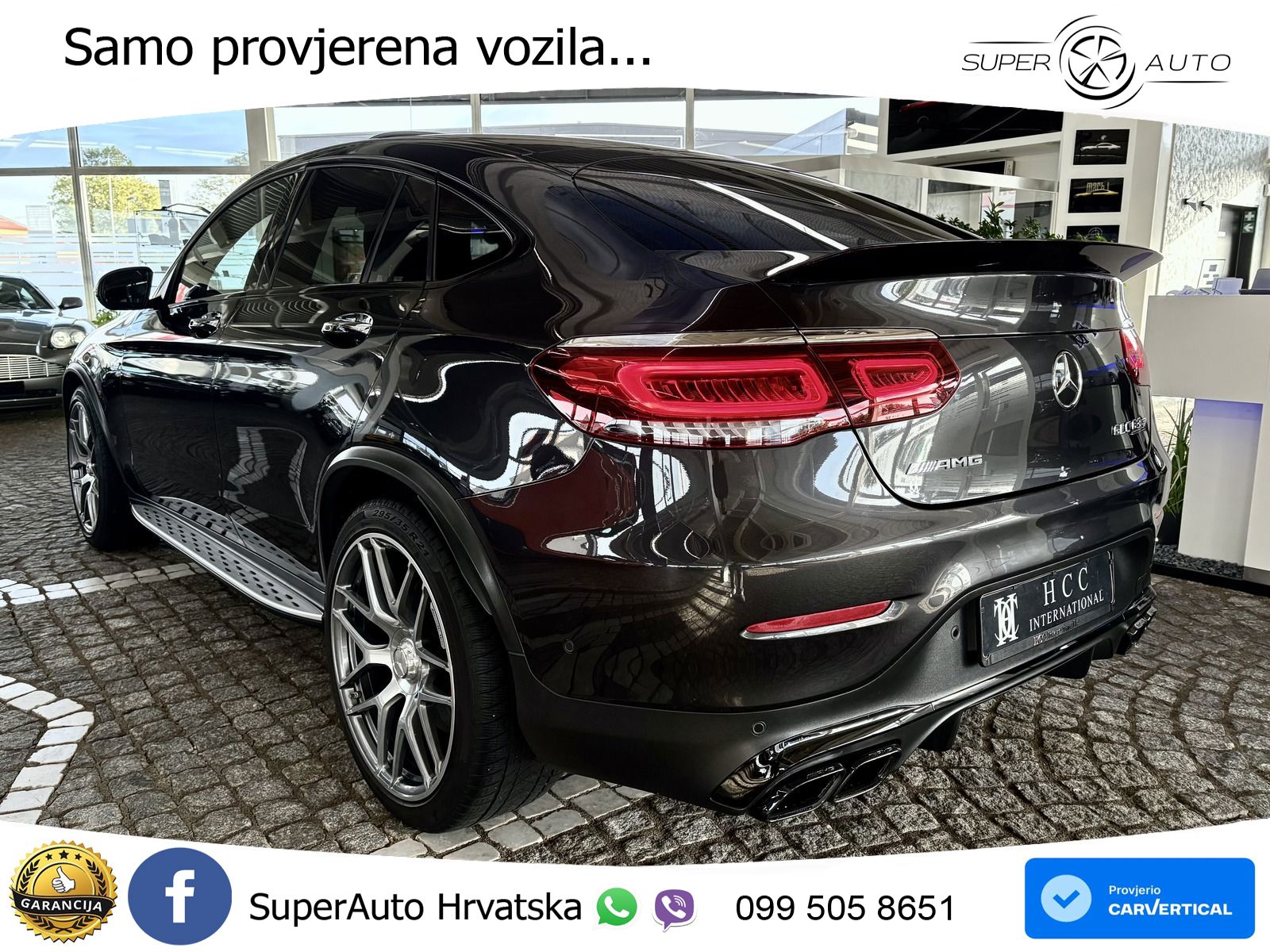 Mercedes GLC Coupe AMG 63 S V8 (510 KS) 4MATIC+ MCT ACC+HEAD+4xGR SJED+360+PANO