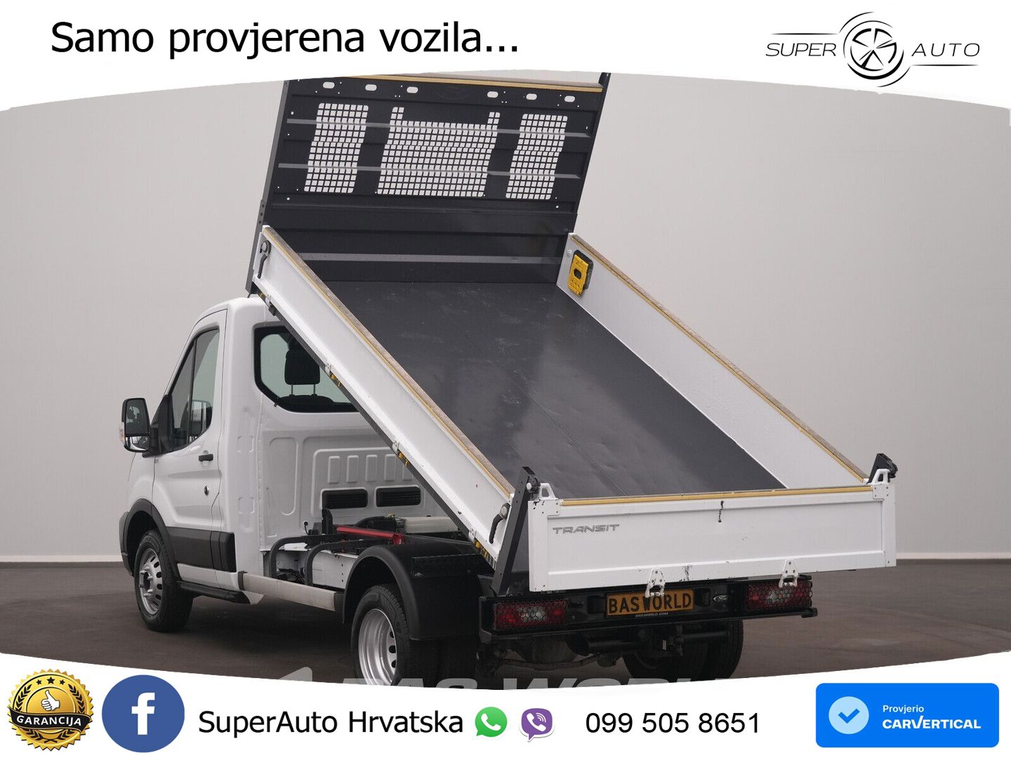 Ford Transit 165pk Kipper Dubbellucht 3,5t Trekhaak A 165 KS