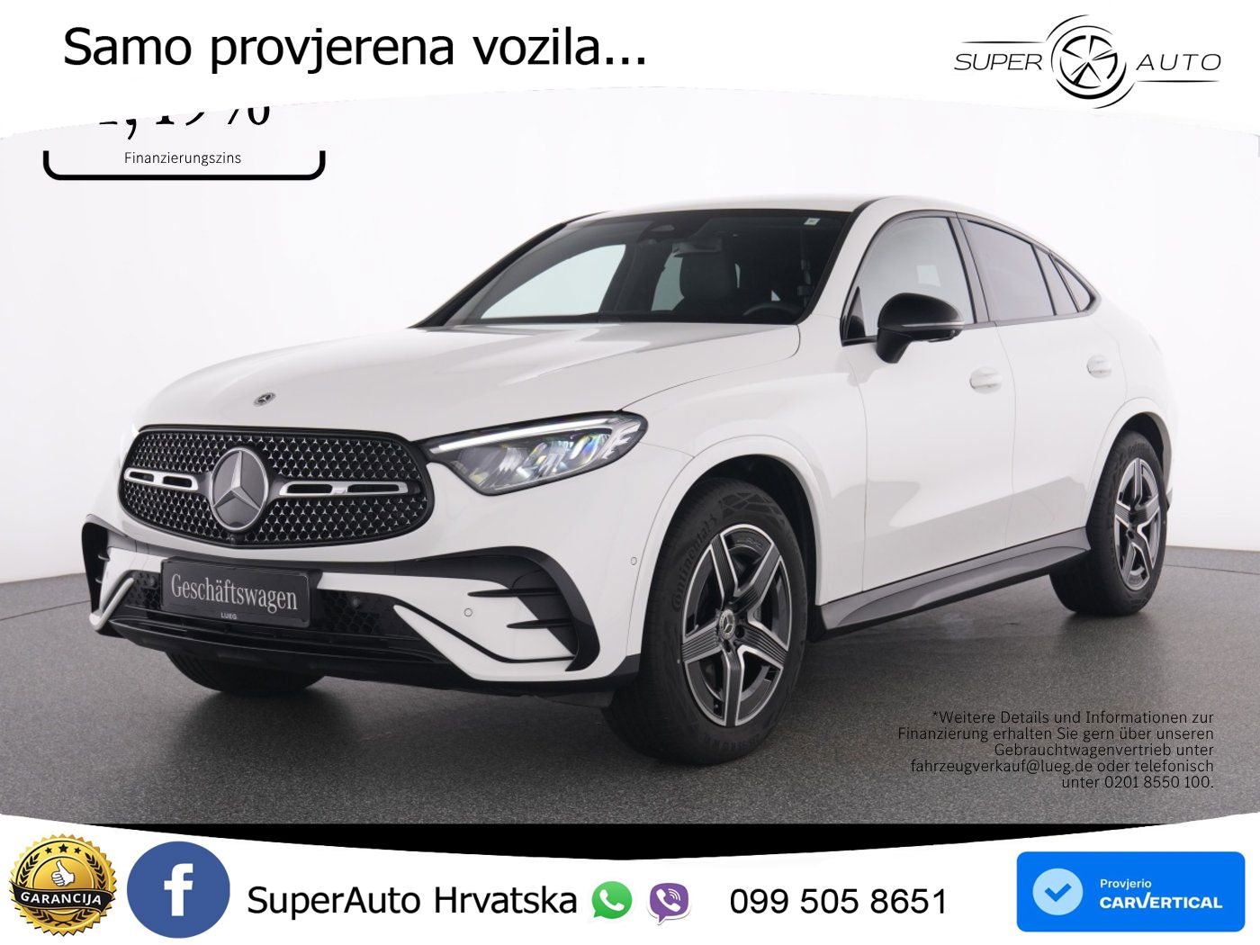 Mercedes GLC Coupe 200d (163 KS) 4MATIC 9G-TRONIC AMG LED+GR SJED+ACC
