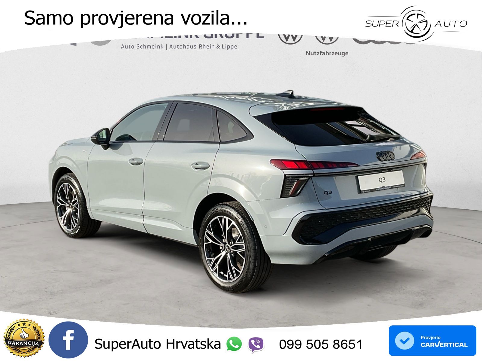 Audi Q3 Sportback 2.0 TDI (150 KS) S tronic S line LED+GR SJED+ACC