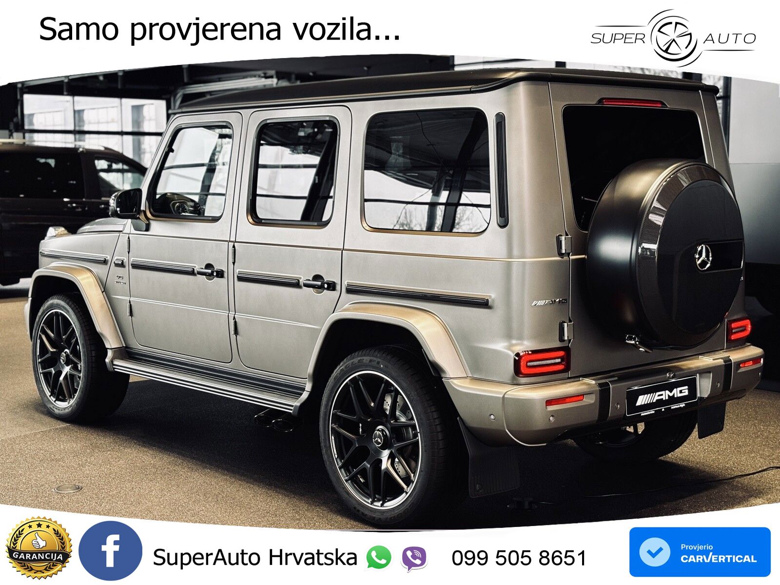 Mercedes AMG G 63 Long V8 (585 KS) 4MATIC 9G-TRONIC AMG SPEEDSHIFT TCT Superior LED+GR SJED+ACC