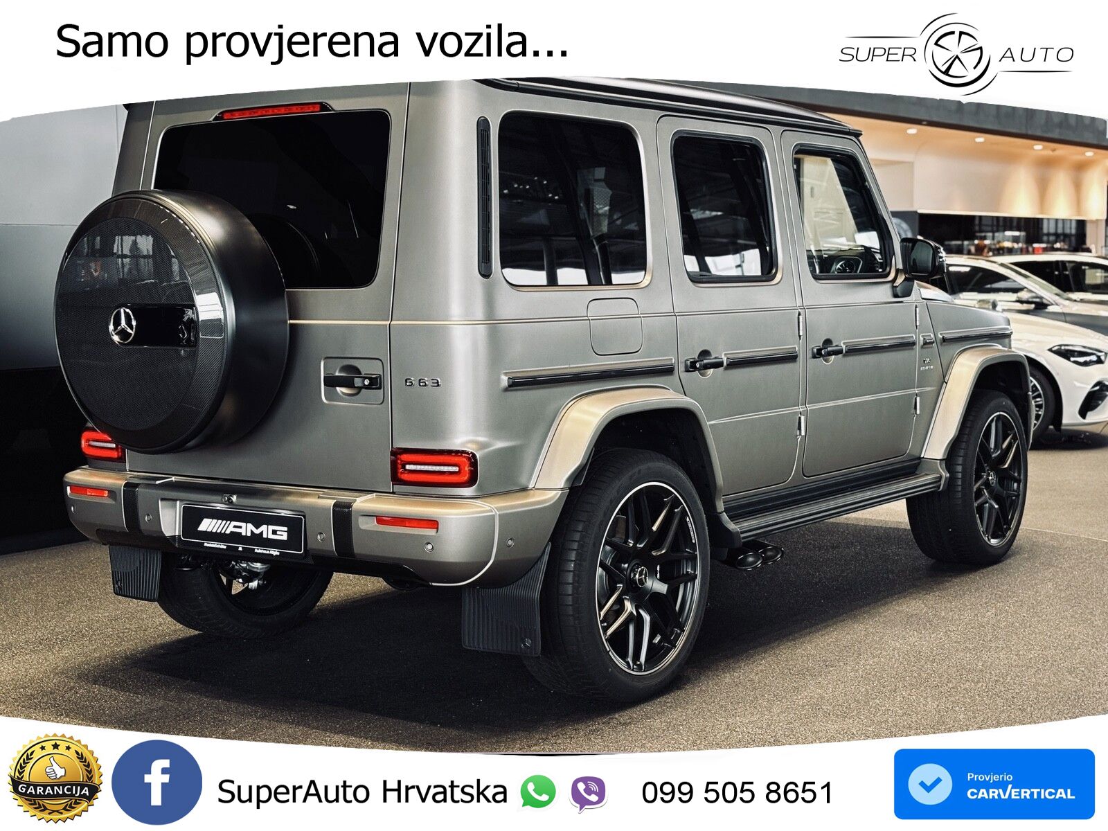 Mercedes AMG G 63 Long V8 (585 KS) 4MATIC 9G-TRONIC AMG SPEEDSHIFT TCT Superior LED+GR SJED+ACC