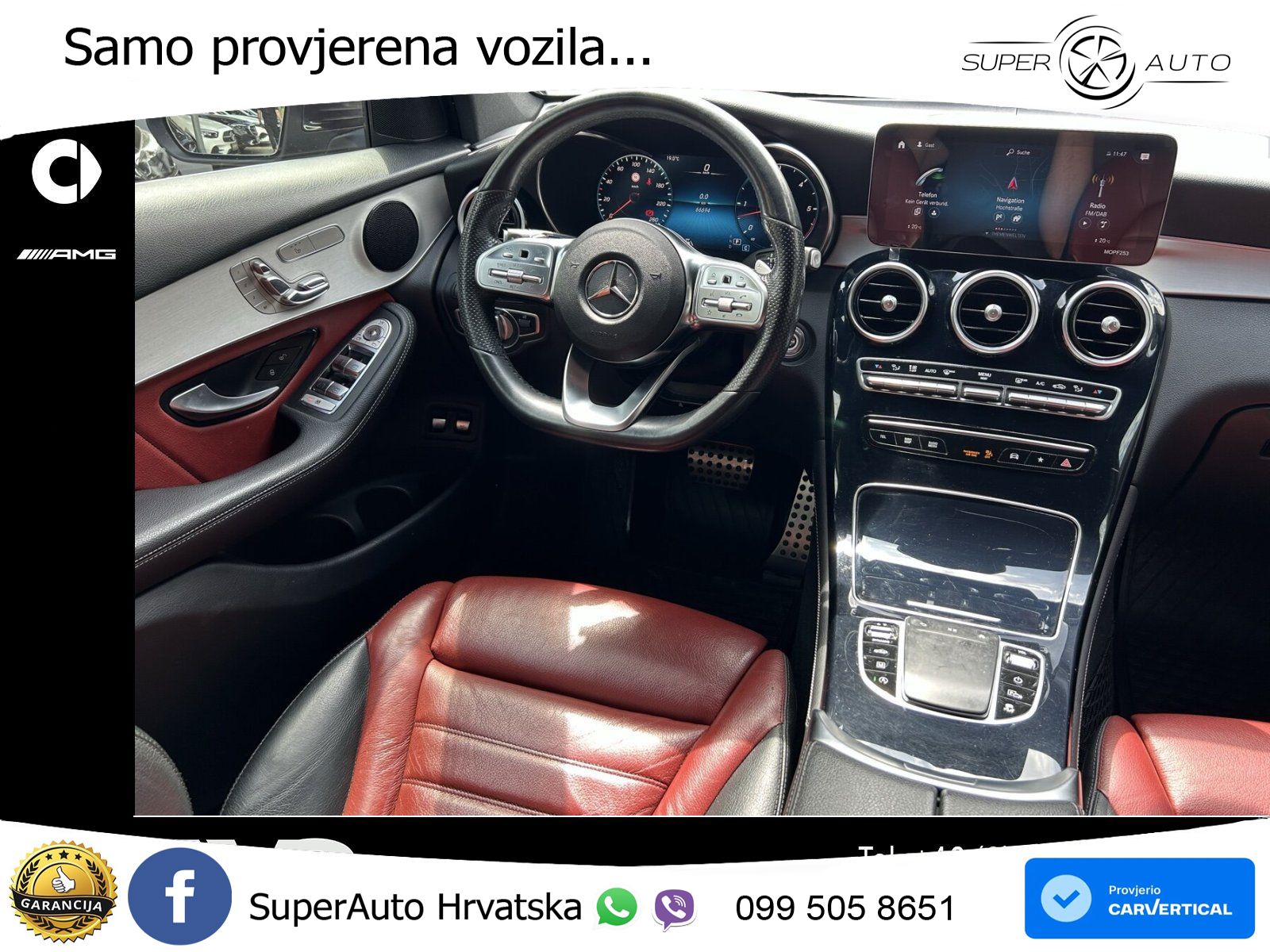Mercedes GLC 400d (330 KS) 4MATIC 9G-TRONIC AMG ZRAČNI+ACC+4xGR SJED+KAM