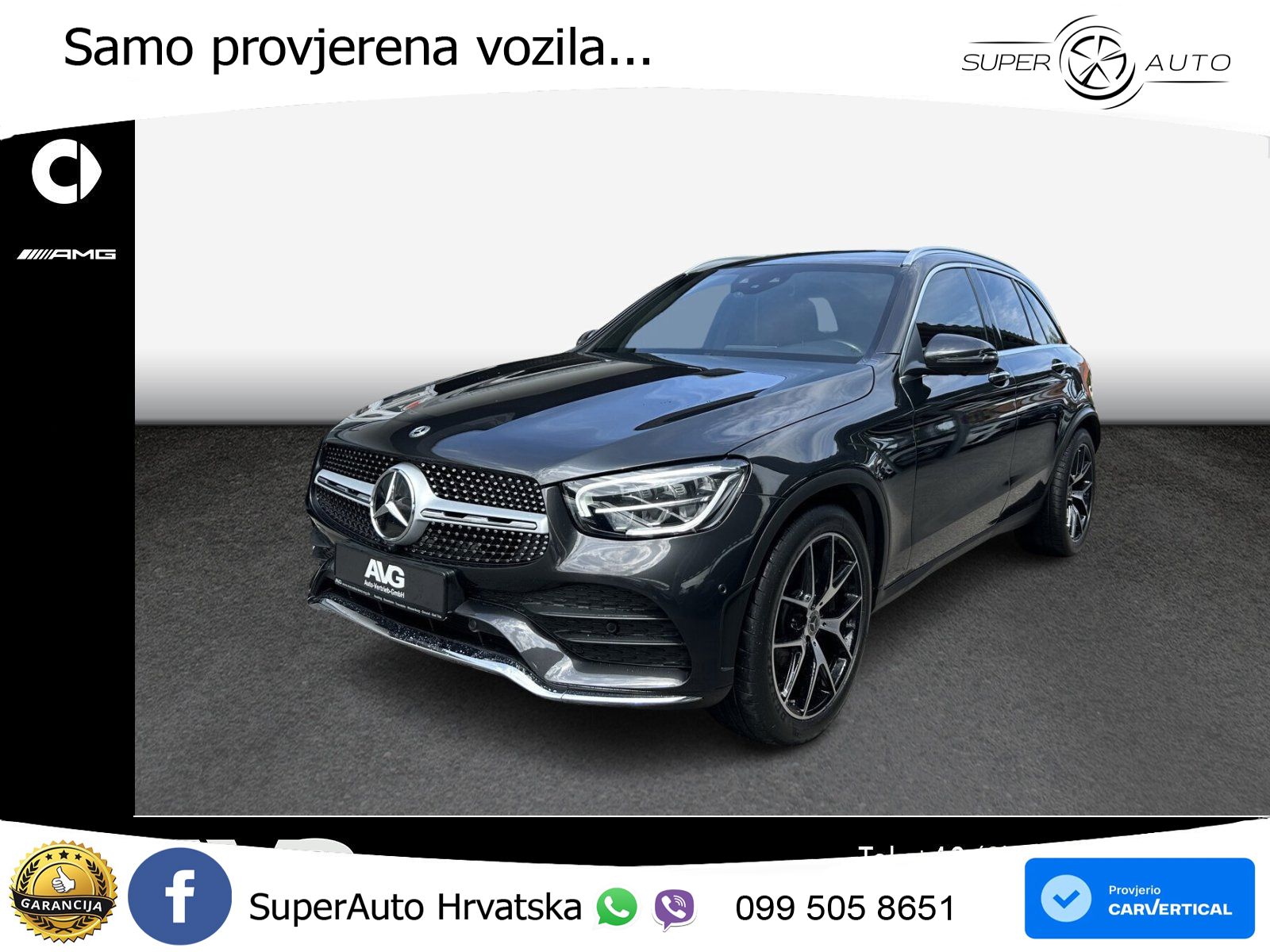 Mercedes GLC 400d (330 KS) 4MATIC 9G-TRONIC AMG ZRAČNI+ACC+4xGR SJED+KAM