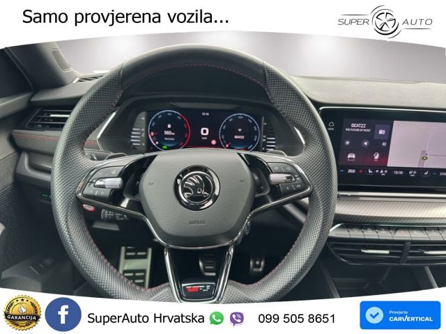 Škoda Octavia Combi RS 2.0 TDI (200 KS) DSG LED+GR SJED+ACC
