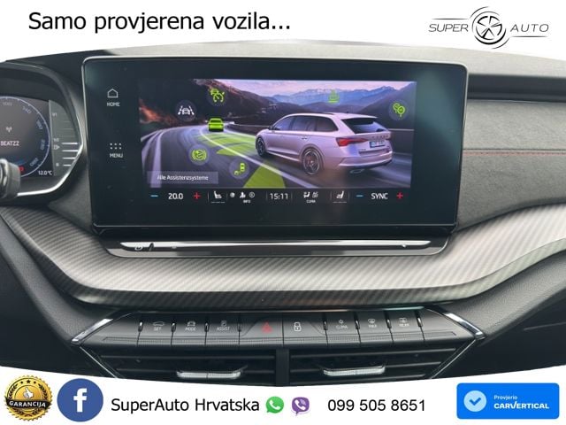 Škoda Octavia Combi RS 2.0 TDI (200 KS) DSG LED+GR SJED+ACC