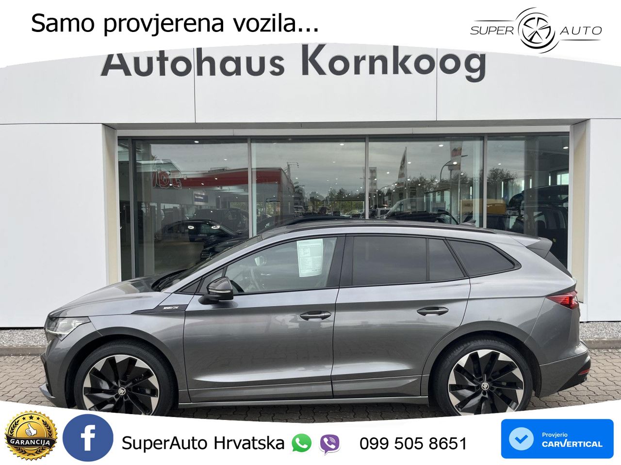 Škoda Enyaq iV 80 82 kWh (204 KS) SportLine LED+GR SJED+ACC