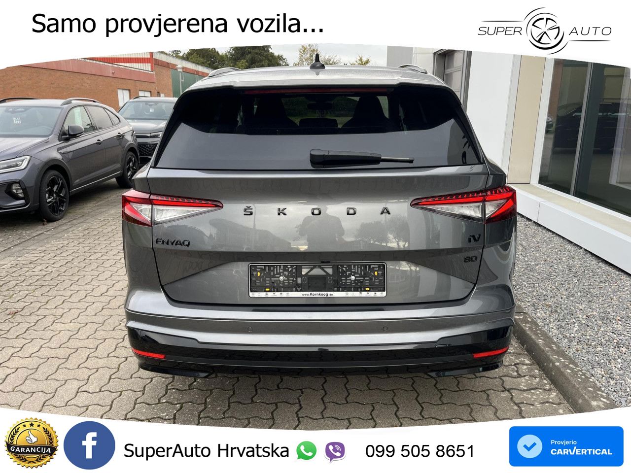 Škoda Enyaq iV 80 82 kWh (204 KS) SportLine LED+GR SJED+ACC