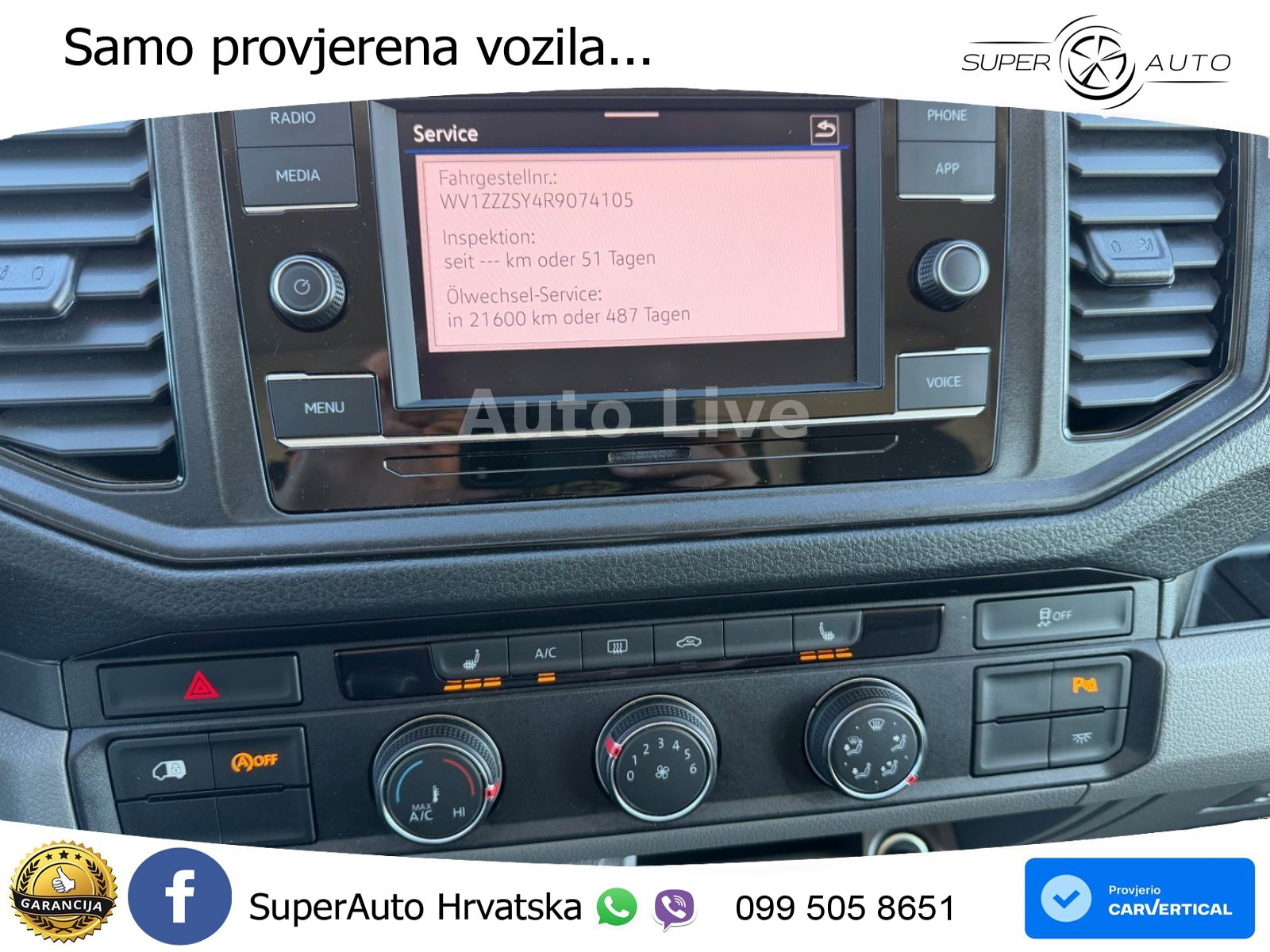 Volkswagen Crafter 35TDI*MITTEL-HOCH*KLIMA*KAMERA*STHZG*AHK 140 KS