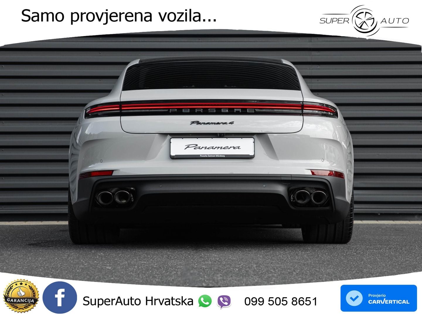 Porsche Panamera 4 2.9 V6 (470 KS) E-Hybrid PDK ZRAČNI+ACC+GR SJED+KAM+PANO